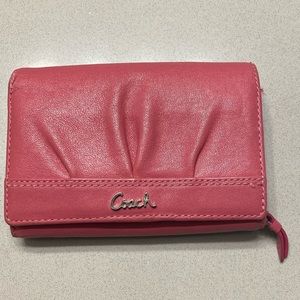 pink Coach wallet